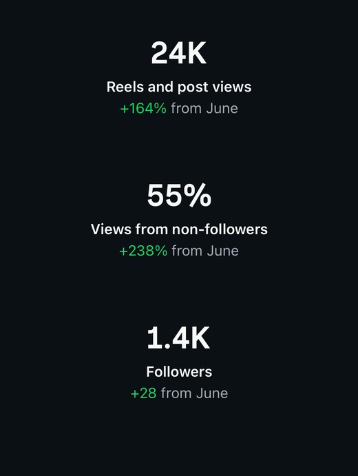 Instagram monthly recap: 24K reels and post views
